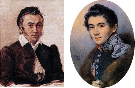 Таким увидели Никиту Муравьева художники Николай Бестужев в 1836 году и году Петр Соколов в 1824 году