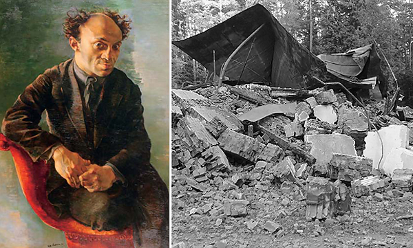Следы истории: портрет Михоэлса работы Натана Альтмана и руины "чекистской" дачи
