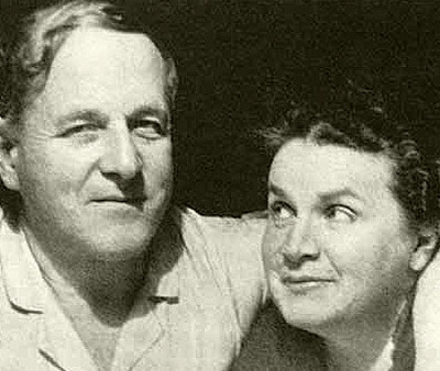 Алексей Замков и Вера Мухина, 1930-е годы 